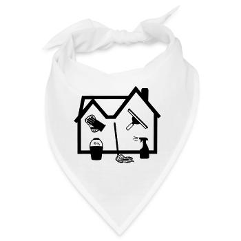 Home Reiniger Fensterreiniger - Bandana - Weiß - Vorne