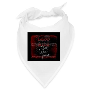 LASS MICH in Ruhe ich bin genervt - Mauspad - Bandana - Weiß - Vorne