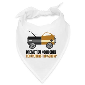 E-Autofahrer - Bandana - Weiß - Vorne