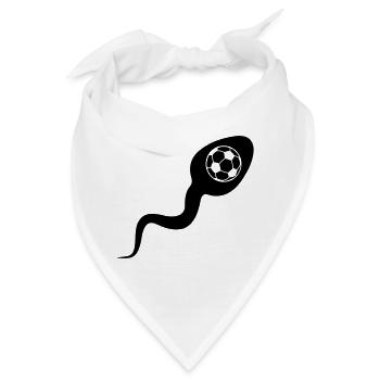 Sperma Sperma Fußball - Bandana - Weiß - Vorne