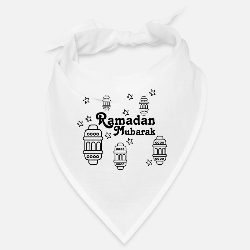 Ramadan Mubarak lights, asterisks Bandana