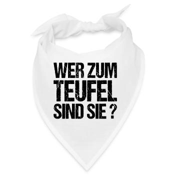Wer sind sie Chef Kollege Kollegin Arbeit Kollege - Bandana - Weiß - Vorne
