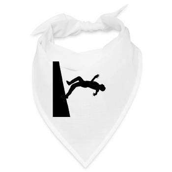 Wallflip - parkour - backflip - tricking skill - Bandana - Weiß - Vorne