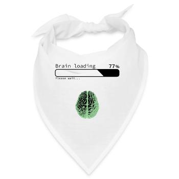 Belastung des Gehirns - Bandana - Weiß - Vorne