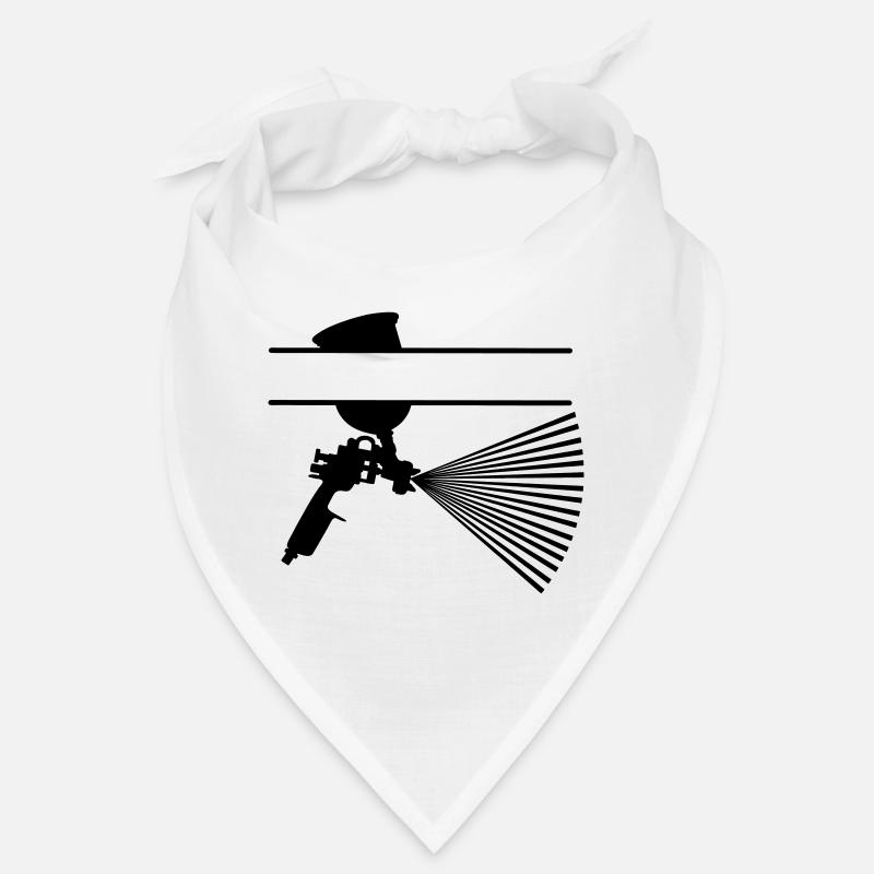 Spray with paint cup text banner Bandana