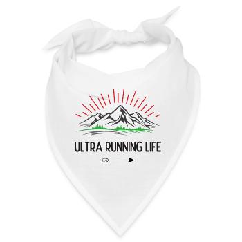Ultra-Laufleben - Bandana - Weiß - Vorne