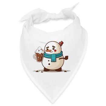 Warme Winterwünsche - Bandana - Weiß - Vorne