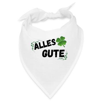 Alles Gute - Bandana - Weiß - Vorne