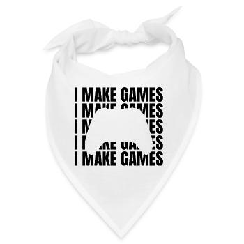 Game Designer Spruch - Bandana - Weiß - Vorne