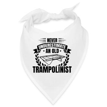 Trampolinspringer Opa - Bandana - Weiß - Vorne