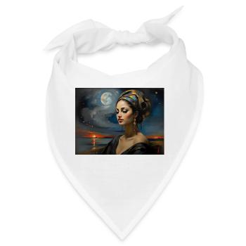 Frauenmalerei - Bandana - Weiß - Vorne
