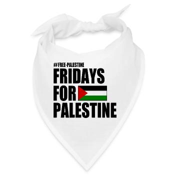 Free palestine fridays for palestine - Bandana - Weiß - Vorne