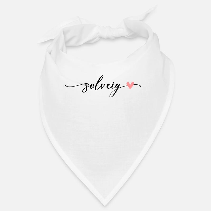 Solveig Name Calligraphy Font Bandana
