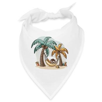Der Entspannungs-Guru - Bandana - Weiß - Vorne