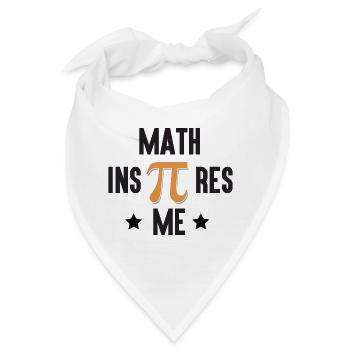 Pi Day - Mathe inspiriert mich - Bandana - Weiß - Vorne