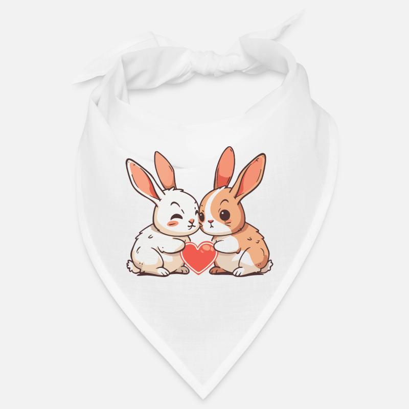 Bunny Couple Love Easter In Love Bandana