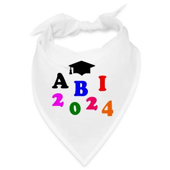 Abi 2024 - Bandana - Weiß - Vorne
