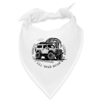 Offroad Fahrer - Bandana - Weiß - Vorne
