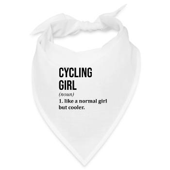 Radfahren, Radfahren, Radfahren - Bandana - Weiß - Vorne