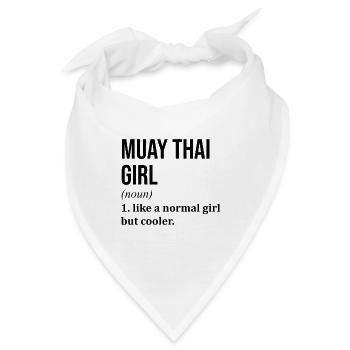 Muay Thai Muay Thai Muay Thai - Bandana - Weiß - Vorne