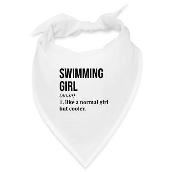 Schwimmen Schwimmen Schwimmen Schwimmen - Bandana - Weiß - Vorne