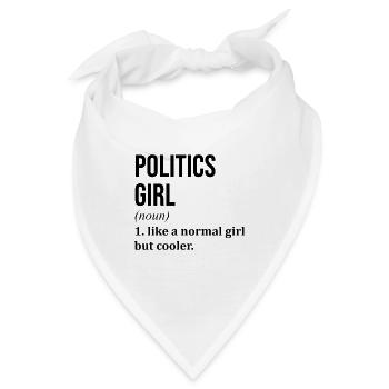 Politik Politik Politik - Bandana - Weiß - Vorne