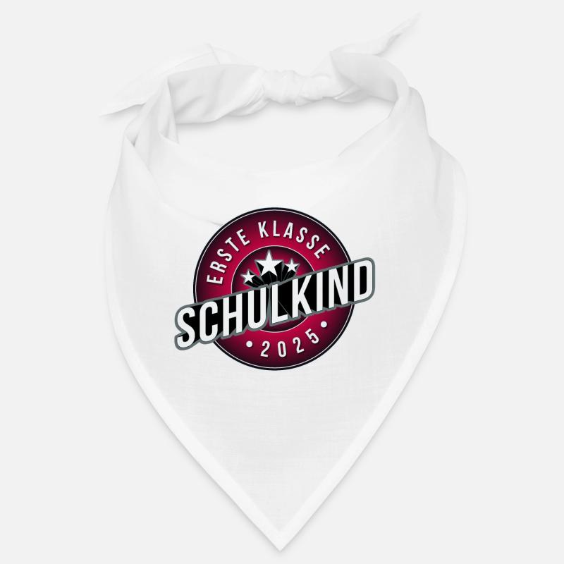 Erste Klasse schulkind 2025 mädchen rosa Bandana