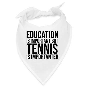 Tennis Tennis Tennis - Bandana - Weiß - Vorne