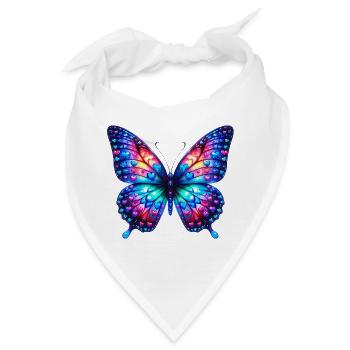 Schmetterling Herz Herzen Herzen Herz - Bandana - Weiß - Vorne