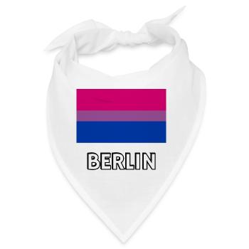 Bi Pride Flagge Berlin - Bandana - Weiß - Vorne