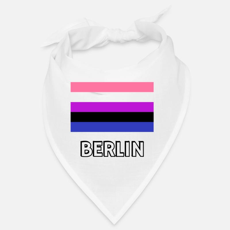 Drapeau de la fierté genderfluid Berlin Bandana