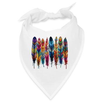 Feder - Bandana - Weiß - Vorne