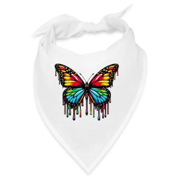 Schmetterling - Bandana - Weiß - Vorne