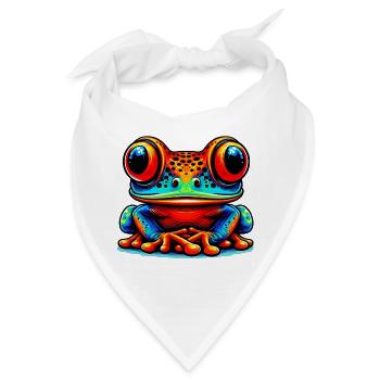 Frosch - Bandana - Weiß - Vorne