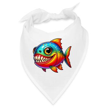 Piranha - Bandana - Weiß - Vorne