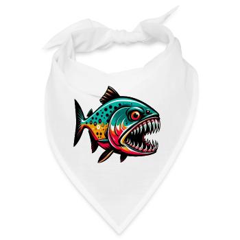 Piranha - Bandana - Weiß - Vorne