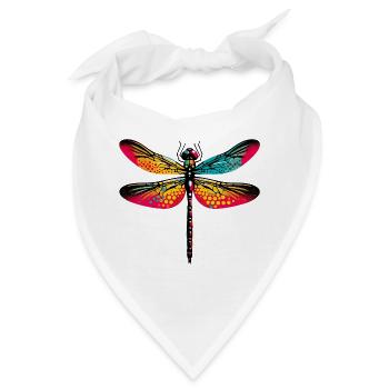 Libelle - Bandana - Weiß - Vorne