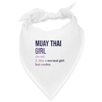 Muay Thai Muay Thai Muay Thai - Bandana - Weiß - Vorne