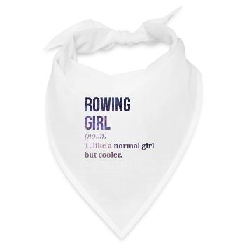 Rudern, Rudern, Rudern - Bandana - Weiß - Vorne