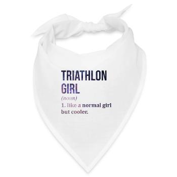Triathlon-Triathlon-Triathlon - Bandana - Weiß - Vorne
