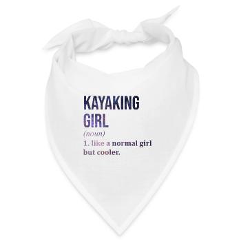 Kajakfahren, Kajakfahren, Kajakfahren - Bandana - Weiß - Vorne