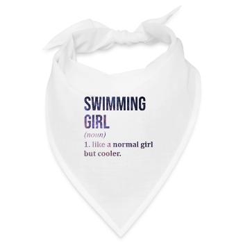 Schwimmen Schwimmen Schwimmen Schwimmen - Bandana - Weiß - Vorne