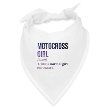 Motocross Motocross Motocross - Bandana - Weiß - Vorne