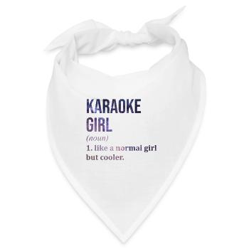 Karaoke Karaoke Karaoke - Bandana - Weiß - Vorne