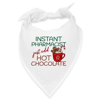 Instant Pharmacist Hot Chocolate Weihnachten - Bandana - Weiß - Vorne