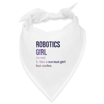 Robotik Robotik Robotik Robotik - Bandana - Weiß - Vorne