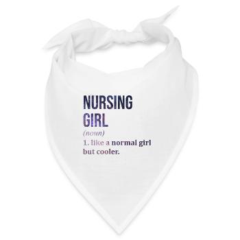 Krankenschwester, Schwester, Krankenschwester - Bandana - Weiß - Vorne