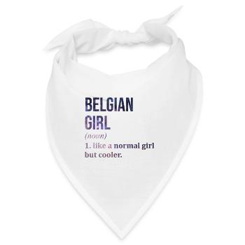 Belgien Belgien Belgien - Bandana - Weiß - Vorne