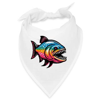 Piranha - Bandana - Weiß - Vorne