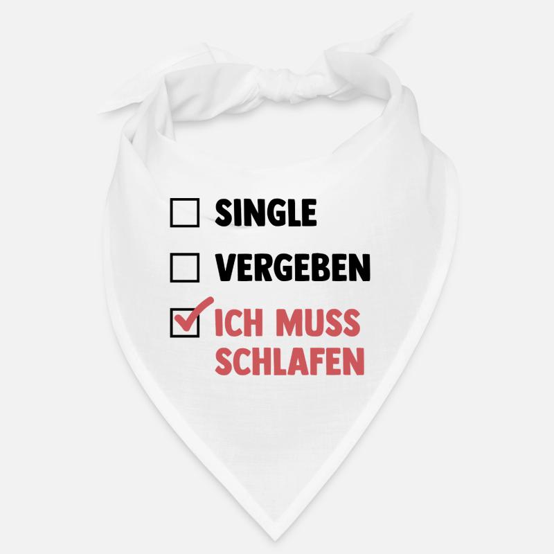 Single Vergeben Schlafen - Bandana - Weiß